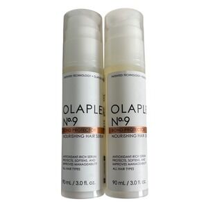 OLAPLEX NO 9 Bond Protector Nourishing Hair Shine Serum Set of 2 3.0 fl oz NEW